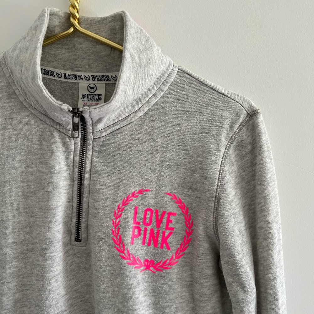 PINK Victoria's Secret 1/4 Zip Sweater